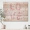 Designart - Pink Pastel Love - Shabby Chic Print on Natural Pine Wood